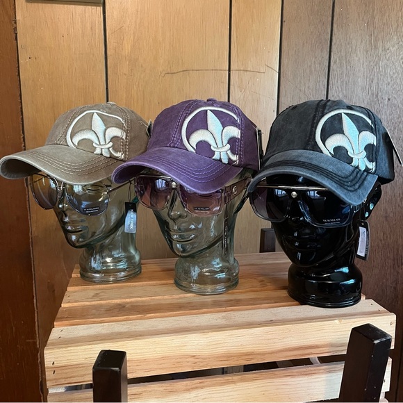 Matte Purple Fleur de Lis Cap - Picture 10 of 10